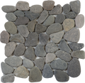 Gray Rectified Matte Pebble Interlocking