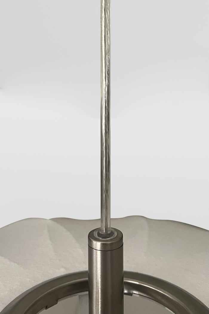 Pendant cord made up of break wire with PVC outer and nickel finished hareware.