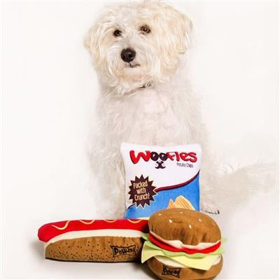Hamburger Dog Toy Small
