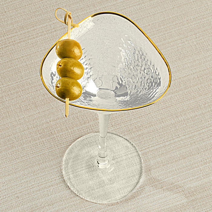 Hammered Martini Glasses, Set of 4