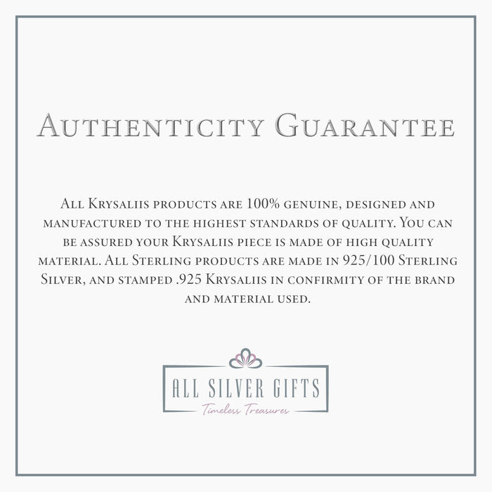 All Silver Gifts authenticity information for Krysaliis sterling silver pieces