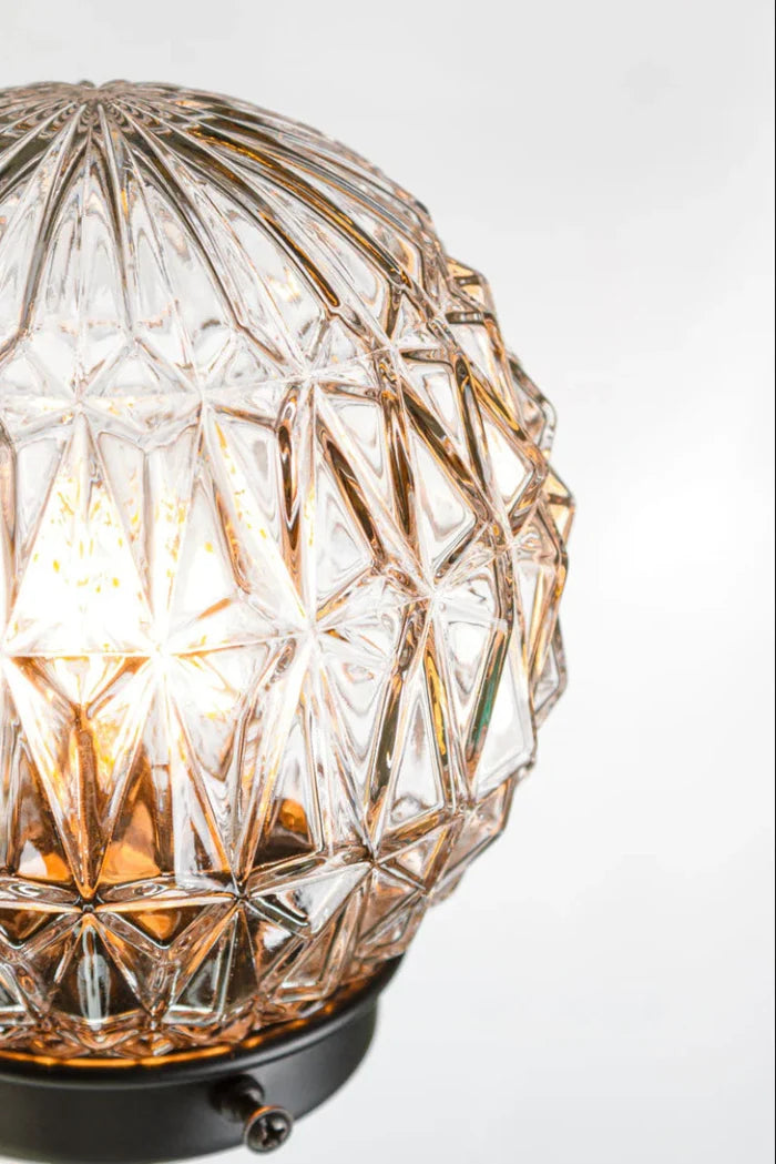 Henricksens Glass Double Light Wall Sconce