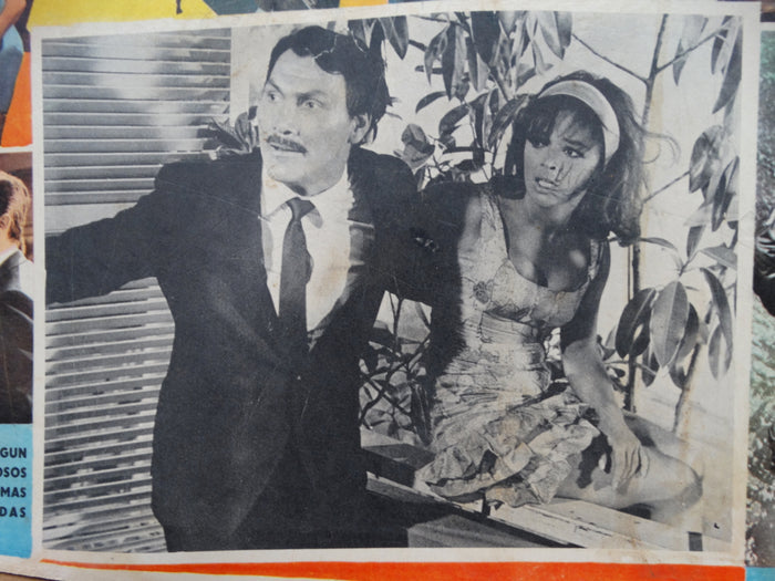 HOW TO STEAL THE WORLD 1968 feature spun off from The Man from U.N.C.L.E. (El Espia del Sombrero Verde) Lobby Cards, Set of 4