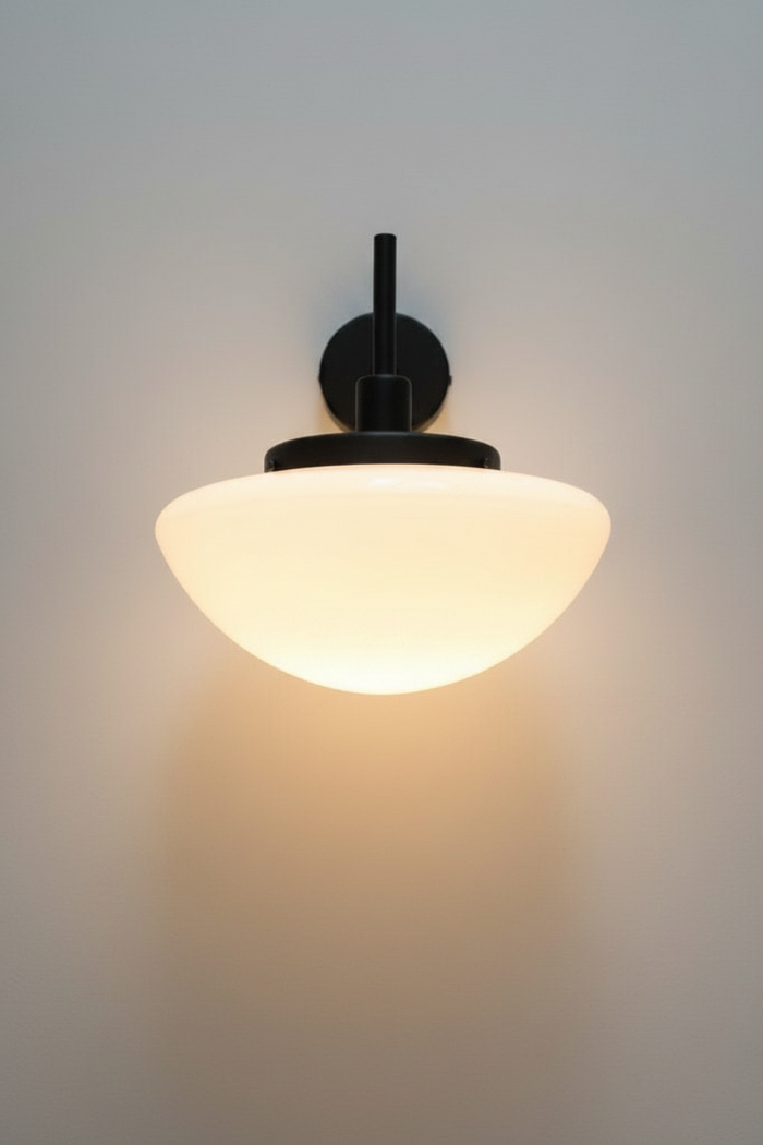 Hudson wall light in black finish