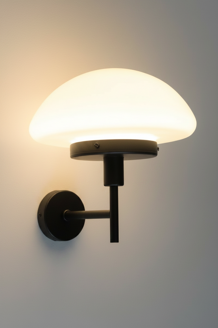 Hudson wall light in black finish