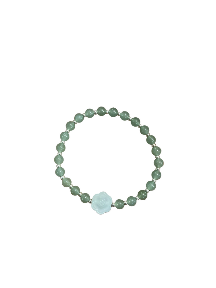 Jade Bracelet with Charms