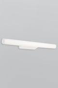 Small white tube vanity wall light