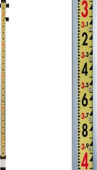 Laserline 10-foot Direct Reading Optical Rod in 10ths/100ths