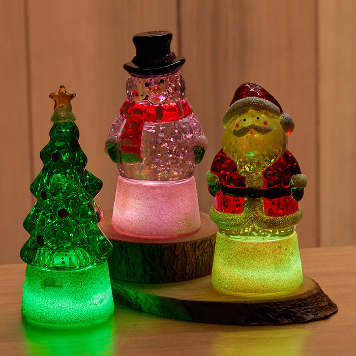 LED Snow Globe Figurines