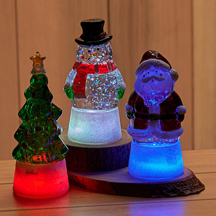 LED Snow Globe Figurines