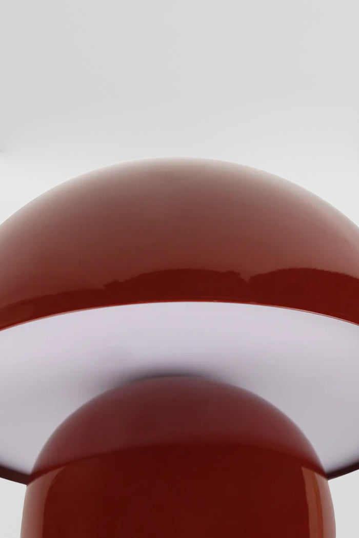 Opal diffuser of the Red LED mushroom lamp