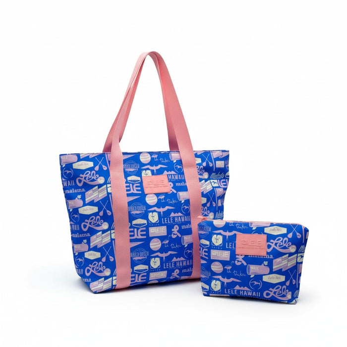 Lele Choke Logo Nylon Ripstop Tote and Pouch