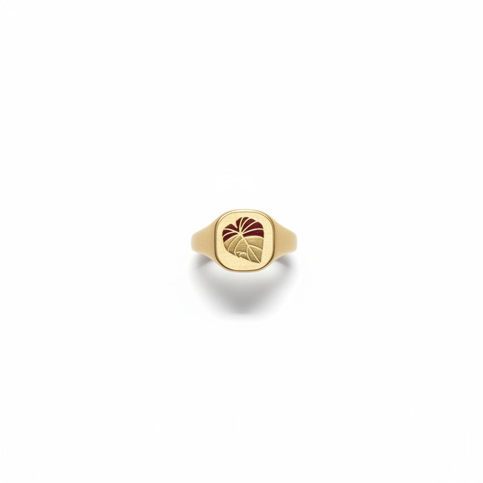 Lele X Arii Hawai'i Signet Rings - Kalo