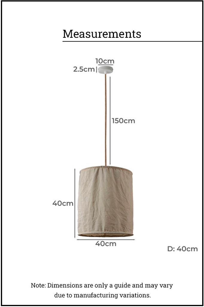 Lithgow Linen Pendant Light