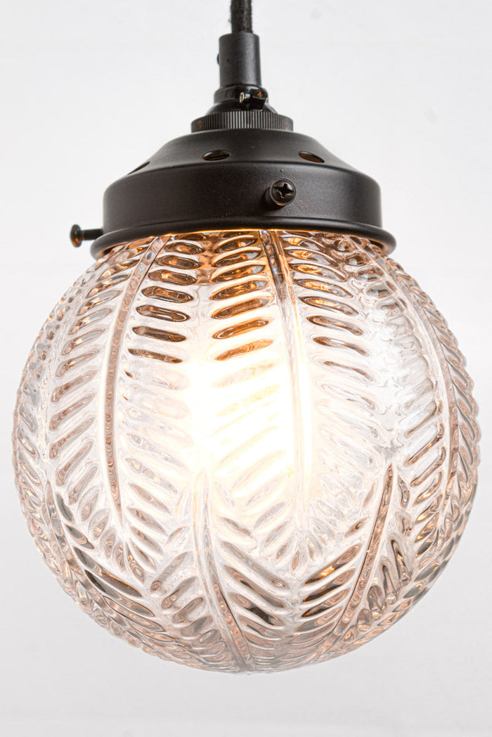 Pendant light shade has a textured appearance enhancing the look of any room