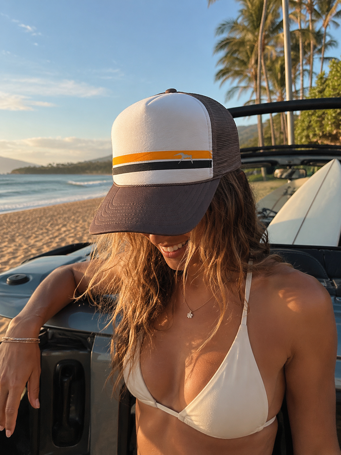 Manu Stripe Trucker Hat