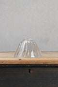 Intricately patterned glass shade brings a touch of texture and nostalgia