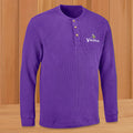 Men's NFL Long Sleeve Henley, Minnesota Vikings