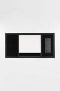 3-in-1 bathroom heater, LED light and exhaust fan with a black housing.