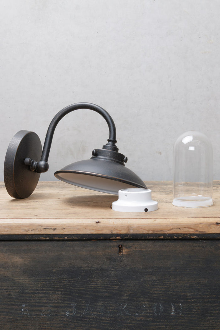trunk shot of Milton Gooseneck Exterior Wall Light