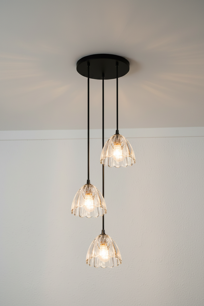 Monroe Glass Multi Drop Chandelier