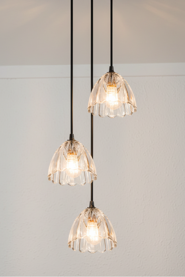 Monroe Glass Multi Drop Chandelier