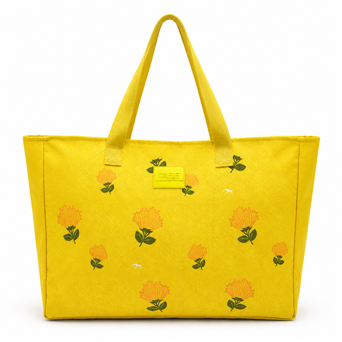 ʻŌhiʻa Lehua Collection Canvas Supah Large Tote & Pouch Set