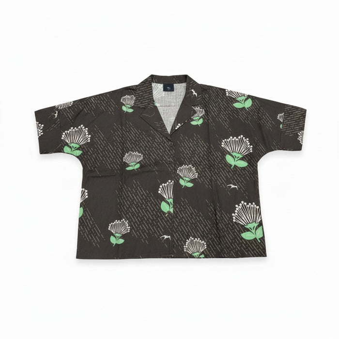 'Ohia Lehua Collection Linen Button Down Short Sleeve