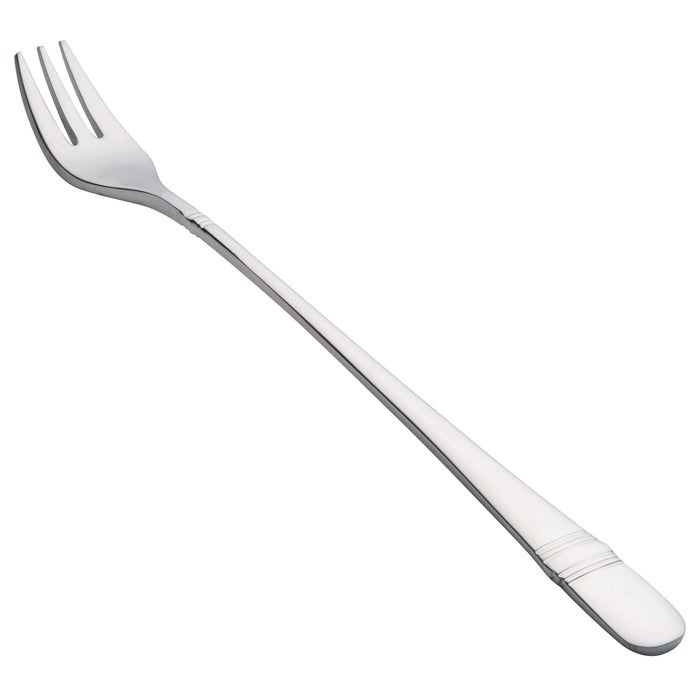 Oneida T119FOYF Astragal 6 1/4" 18/10 Stainless Steel Extra Heavy Weight Cocktail Fork - 12/Pack