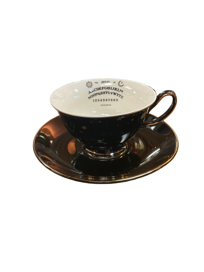 Ouija Board Planchette Tea Cup with Saucer