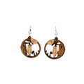 Owl with Pearl Accent Stone Earrings