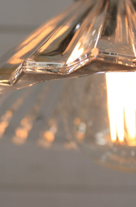 Paris Pleated Glass Ceiling Light