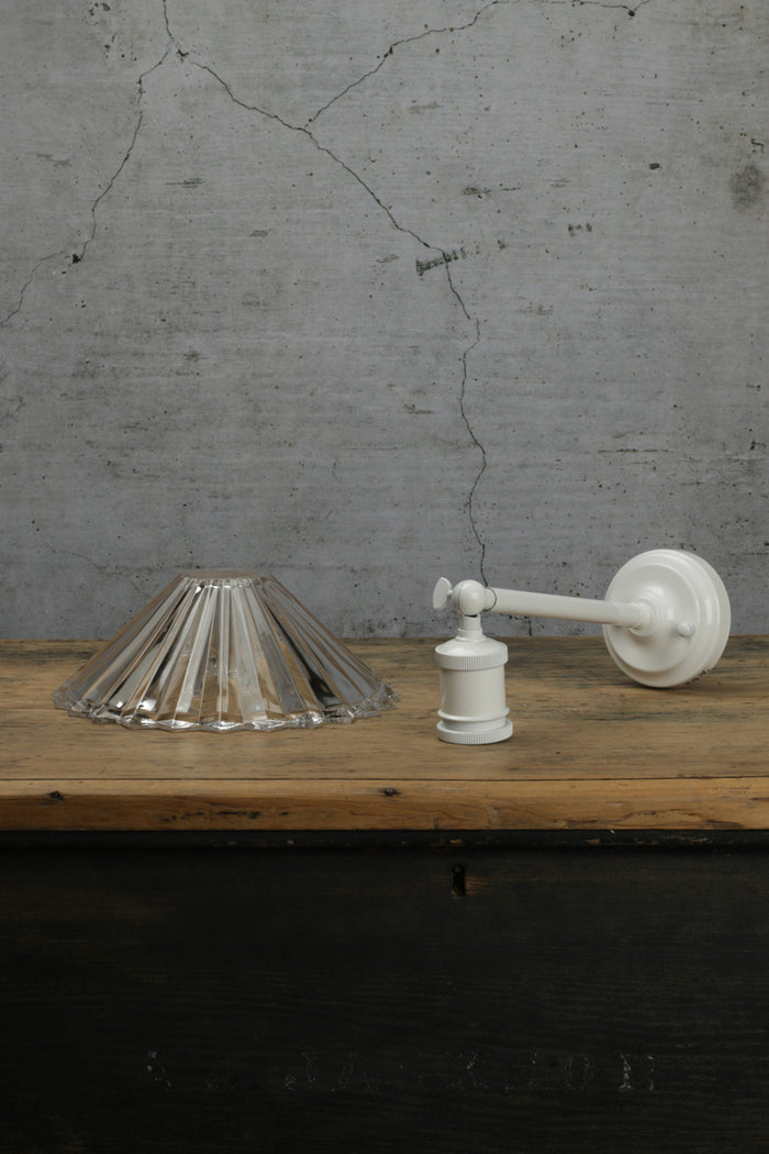 Paris Pleated Glass Wall Light