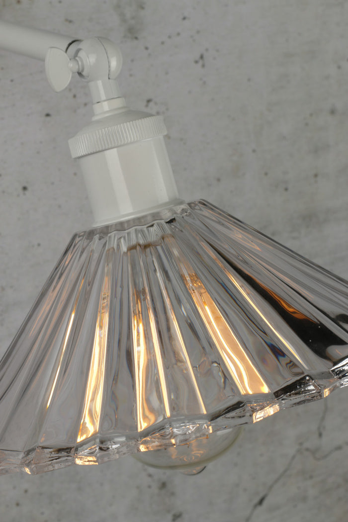 Paris Pleated Glass Wall Light