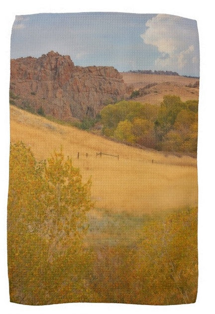 Powder River Fence Kitchen Towel