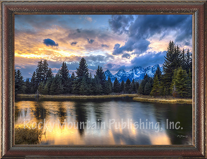 Rivers Edge – Framed Giclee Canvas by Mitchell Mansanarez