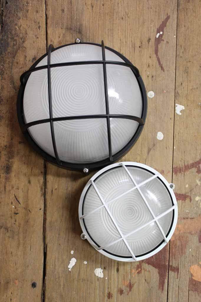Industiral vintage round caged bunker sml large