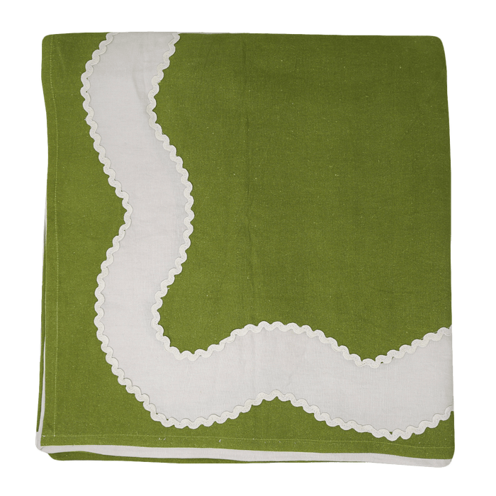 Saint-Rémy Linen-Cotton Tablecloth by Sweetgrass Home — 70″ × 70″