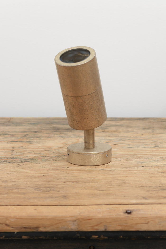 solid brass spotlight Antique Brass 240V (GU10 Bulb)