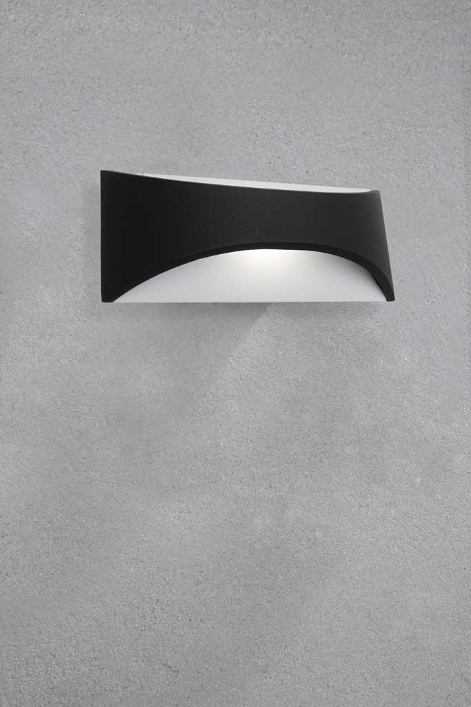 Black LED Up/Down Wall Light
