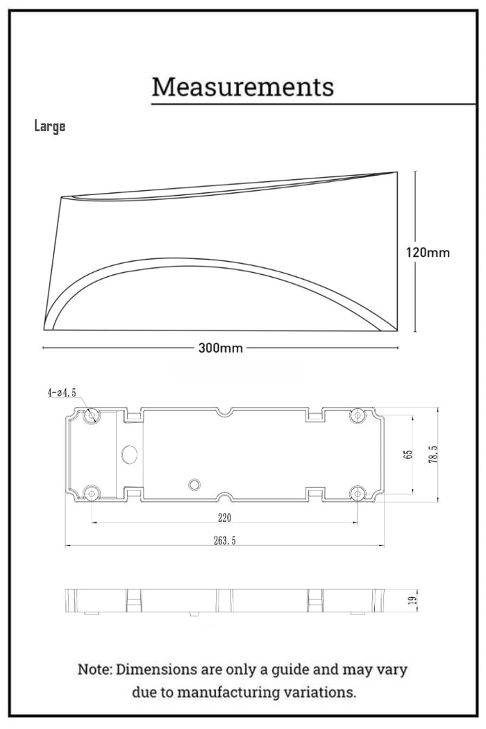 Shorehaven Exterior CCT LED Up/Down Wall Light