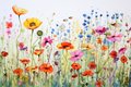 Simply Wild Watercolor Wildflowers  Paint by Numbers Kit