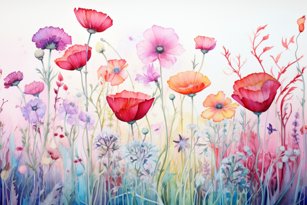 Soft Precious Wildflowers Paint by Numbers Kit