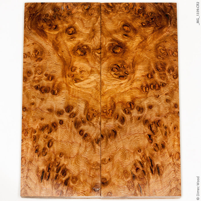 Stabilized wood oak burl panels