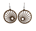 Sun with Crystal Accent Earrings