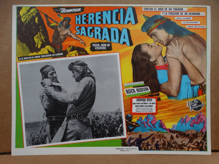 TAZA SON OF COCHISE 1954 (Herencia Sagrada) Set of 5 lobby cards
