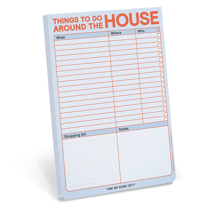 Things to Do Around the House Notepad with Magnet