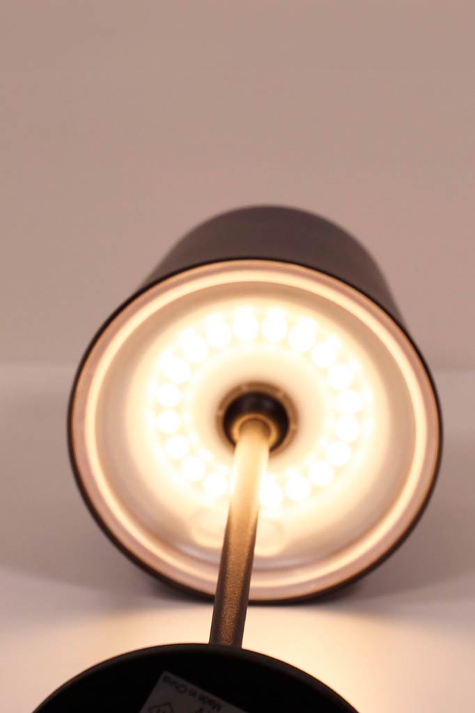Black lamp close up