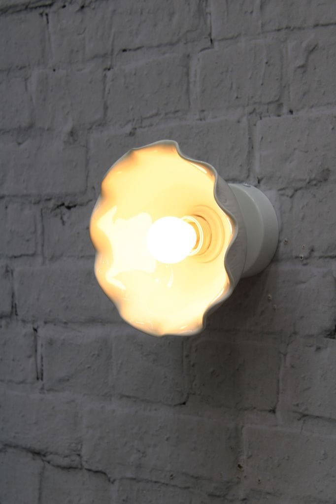 Wall mount mounted on brick wall.