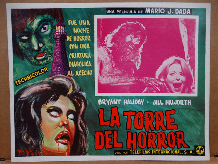TOWER OF EVIL aka HORROR ON SNAPE ISLAND 1972 (La Torre Del Horror) Lobby Card